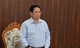 Thủ tướng Phạm Minh Chính khảo sát thực tế cảng Chu Lai.