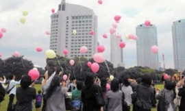 Đám tang khinh khí cầu ở Nhật Bản 