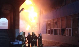 Cháy chợ người Việt ở Nga