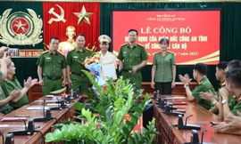 Công an 3 tỉnh công bố quyết định điều động cán bộ lãnh đạo, chỉ huy