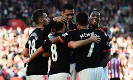 Niềm vui chiến thắng của các cầu thủ M.U