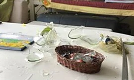 Trên trang cá nhân, Phi Thanh Vân chia sẻ hình ảnh cô cho rằng do chồng cũ đập phá nhà cửa và gửi đến cho cô qua tin nhắn. 