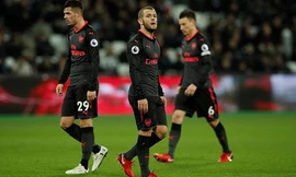 Bị West Ham chia điểm, Arsenal rớt xuống thứ bảy 