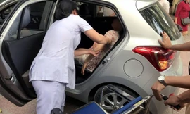 Sản phụ Nguyễn Phương Mai sinh con ngay trên xe ô tô. 