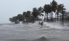 Vùng áp thấp cách đảo Song Tử Tây khoảng 270km, gió giật cấp 8