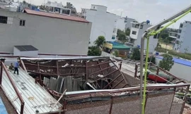 Sập mái nhà ở Thái Bình, có người tử vong, nhiều người mắc kẹt