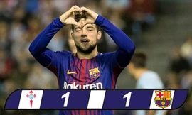 Vắng cặp 'song sát', Barca bị Celta Vigo cầm chân