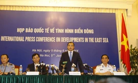 Quang cảnh buổi họp báo. Ảnh: Như Ý.