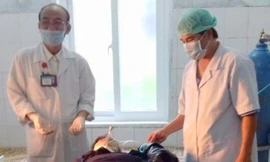 Bệnh nhân H.V.T được Trung tâm Y tế huyện Hướng Hóa kịp thời cứu sống. Ảnh: B.V