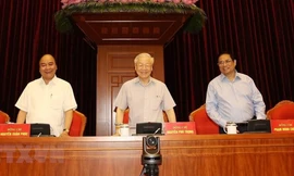 Hình ảnh Hội nghị toàn quốc tổng kết 10 năm công tác phòng, chống tham nhũng, tiêu cực