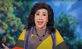 Hình ảnh trên clip AI bắt chước giọng NSND Lệ Thủy 