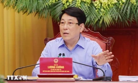 Chủ tịch nước Lương Cường làm việc với Tỉnh ủy Quảng Ninh