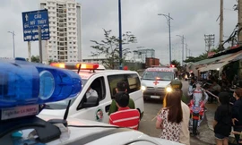 Khu vực xảy ra vụ cháy.