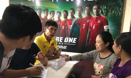 Liên đoàn bóng đá Myanmar bố trí một điểm bán vé dành riêng CĐV Việt Nam tại trụ sở Liên đoàn.