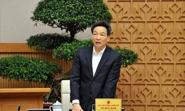  Phó Thủ tướng Vũ Đức Đam đề nghị Đoàn cần phát động đoàn viên thi đua khai báo y tế cho mình và người thân. Ảnh: Xuân Tùng