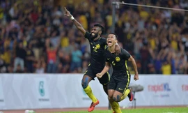 Niềm vui chiến thắng của các cầu thủ chủ nhà Malaysia. Ảnh: Zing.