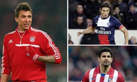 Mario Mandzukic, Diego Costa và Edinson Cavani nằm trong danh sách chiêu mộ đặc biệt của Mourinho.
