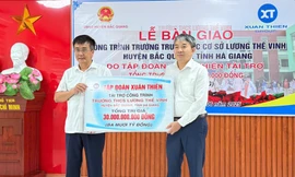 Tập đoàn Xuân Thiện bàn giao ngôi trường 30 tỷ đồng cho học sinh Hà Giang
