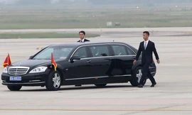 Mục kích đoàn xe của Chủ tịch Trung Quốc trên phố Hà Nội