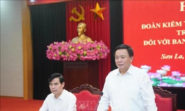 Đoàn kiểm tra của Bộ Chính trị làm việc với Ban Thường vụ Tỉnh ủy Sơn La 