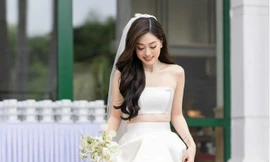 Diện áo cưới crop top, Phương Nga phá vỡ truyền thống ở showbiz Việt