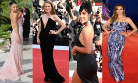 LHP Venice ngày 2: Minh tinh U70 sexy với mốt ‘thả rông’, bạn gái Ronaldo khoe body đẫy đà