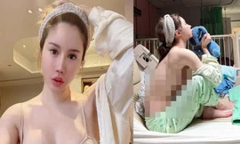 Mẫu nữ bị chỉ trích dữ dội vì chụp ảnh khoe trọn vòng một trên giường bệnh