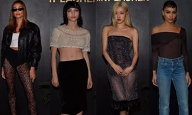 Tiệc tiền Oscar: Hailey Bieber mặc nội y với tất ren, Rosé (BlackPink) sexy váy lưới