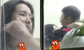 ‘Chúc Anh Đài’ Đổng Khiết được người đàn ông bí ẩn ôm ấp, lau nước mắt