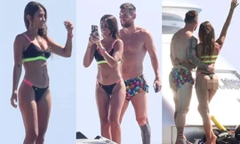 Bà xã Lionel Messi diện bikini khoe body mẹ ba con gây ‘choáng’