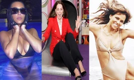 Kim Kardashian ‘bốc lửa’ với bikini, Công nương Kate thích thú chơi cầu trượt