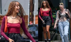 Con gái lớn nhà Obama 'thả rông' táo bạo trên phố