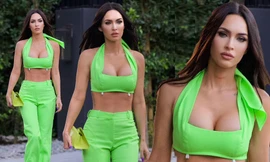 Megan Fox mặc ‘o ép’ vòng một sexy, vòng eo phẳng lì lộ rõ cơ bụng đáng ghen tỵ