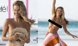 Siêu mẫu 58 tuổi Elle Macpherson chụp ngực trần nóng bỏng 
