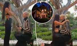 Megan Fox và bạn trai kém 4 tuổi uống máu trong lễ đính hôn