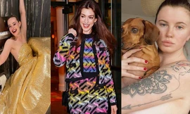 Elle Fanning chụp ảnh trong nhà vệ sinh gây sốc, Ireland Baldwin bán nude ôm thú cưng