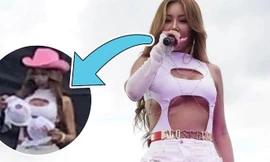 Đang biểu diễn, 'Nữ hoàng rap xứ Hàn' bị khán giả ném áo ngực lên sân khấu