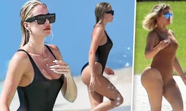 Khloe Kardashian ‘bốc lửa’ với áo tắm cắt khoét giữa tin có con thứ 2 với tình cũ phản bội