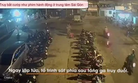 Truy bắt cướp như phim hành động ở trung tâm Sài Gòn