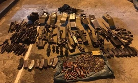 Kho vũ khí của trùm ma túy tại Lóng Luông