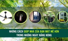 Những cách siêu dễ giúp nhà cửa mát mẻ hơn trong ngày nắng nóng