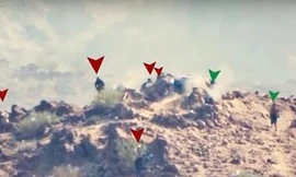 Cảnh hai chiến binh Houthi tử chiến 7 tay súng khủng bố