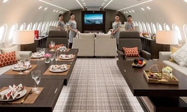 Bên trong Boeing 787 Dreamliner- chuyên cơ dành cho tỷ phú