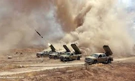 Lực lượng tên lửa, pháo binh quân đội Syria tấn công IS ở Yarmouk