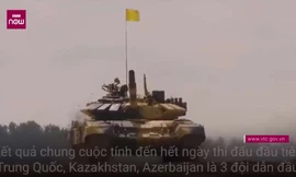 Tuyển Việt Nam xung trận dũng mãnh tại Tank Biathon 2018