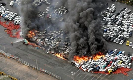 Bão Jebi tàn phá Nhật Bản - cảnh tượng kinh hoàng như 'ngày tận thế'