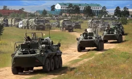 Binh sĩ, khí tài quân sự Nga dồn dập đổ về cuộc tập trận