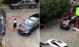 Bị chọc tức, nữ tài xế lái ô tô trả thù cực nguy hiểm