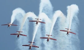 Không quân các nước phô diễn sức mạnh ở Triển lãm Hàng không Singapore