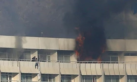 Hiện trường vụ tấn công kinh hoàng KS Intercontinental ở Afghanistan